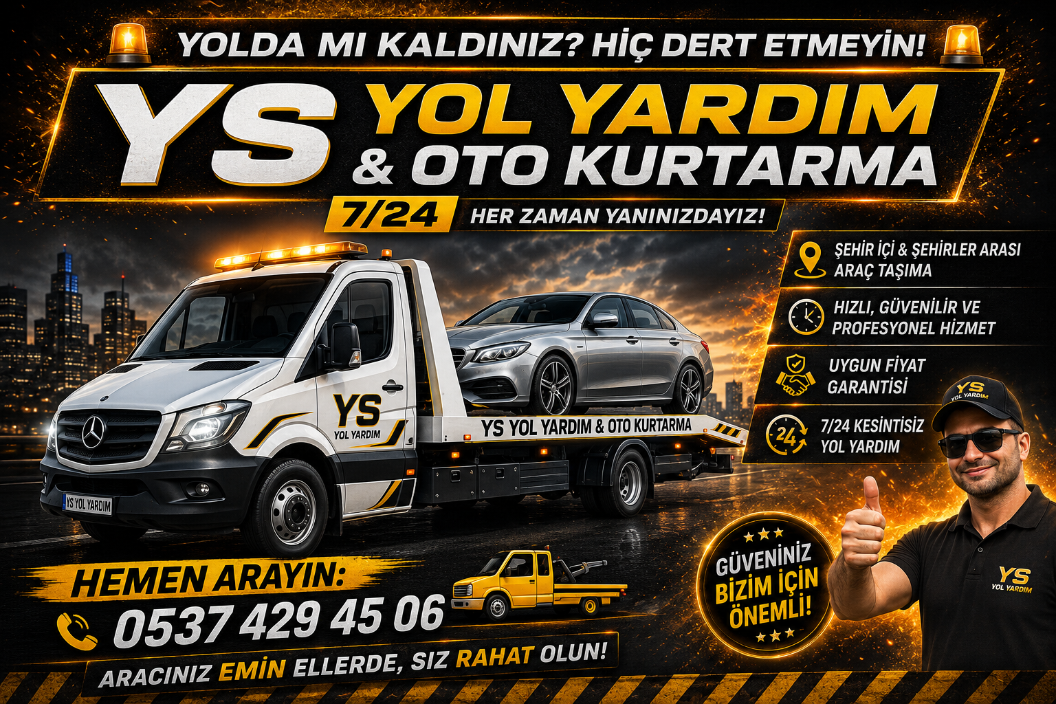 YS Yol Yardım tanıtım afişi
